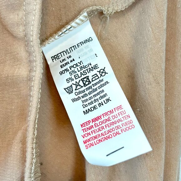 NWT! PrettyLittleThing Speckled Sand Tank Top Bodysuit - Picture 6 of 7